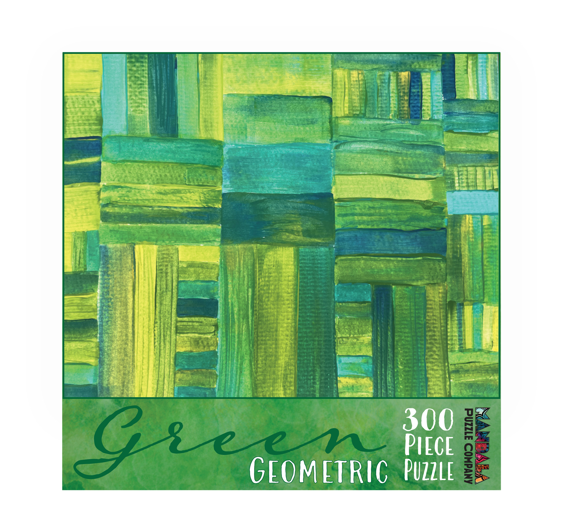 Green: Geometric – Mandala Puzzle Company